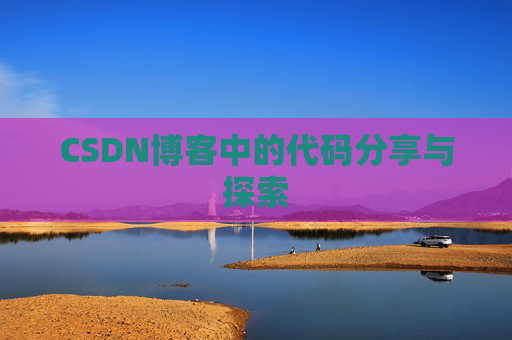 CSDN博客中的代码分享与探索